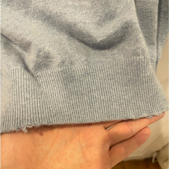 Floreal Powder Blue Quarter Zip (large) - Picture 3 of 4